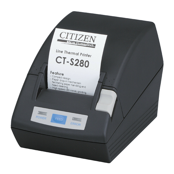Citizen CT-S280 Command Reference Manual