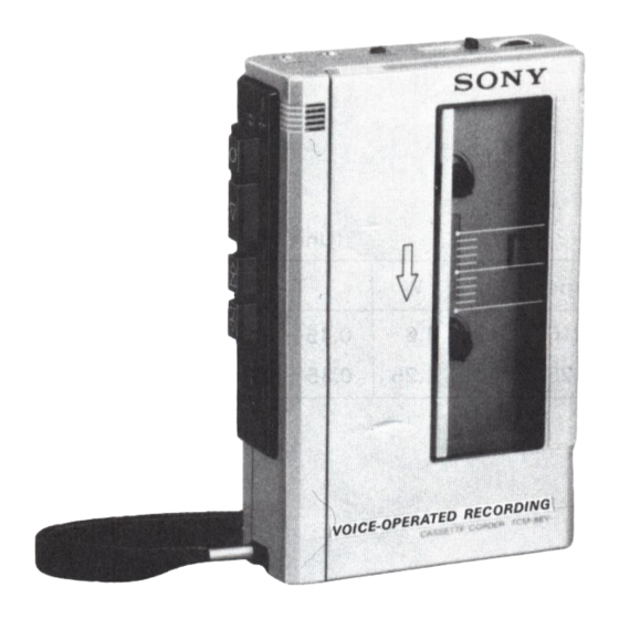 Sony TCM-8EV Service Manual