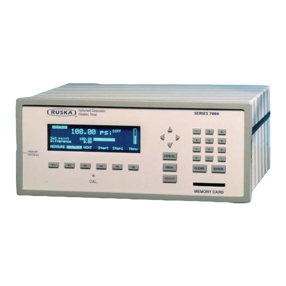 Ruska Instrument 7010 User Manual