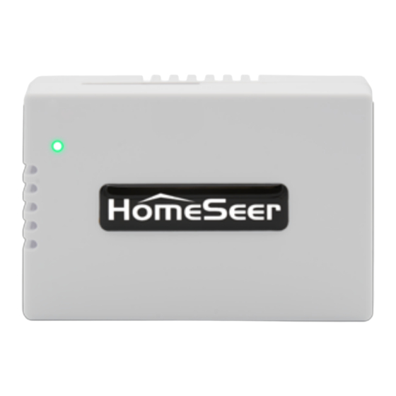 HomeSeer HomeTroller Pi Quick Start Manual