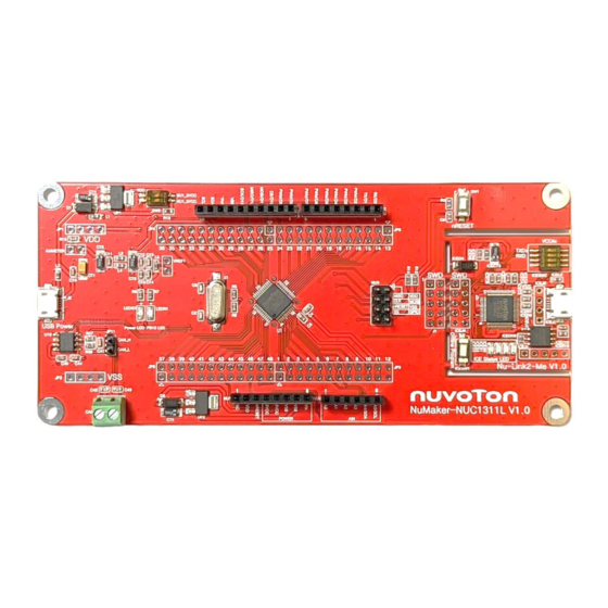 Nuvoton Numicro NuMaker-NUC1311L User Manual