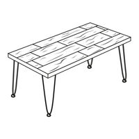 DURASTEEL Simple Work Table w/ Undershelf Assembly Instructions Manual