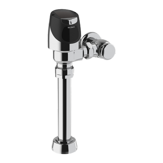 Sloan SOLIS 8100 Series Installation Instructions Manual
