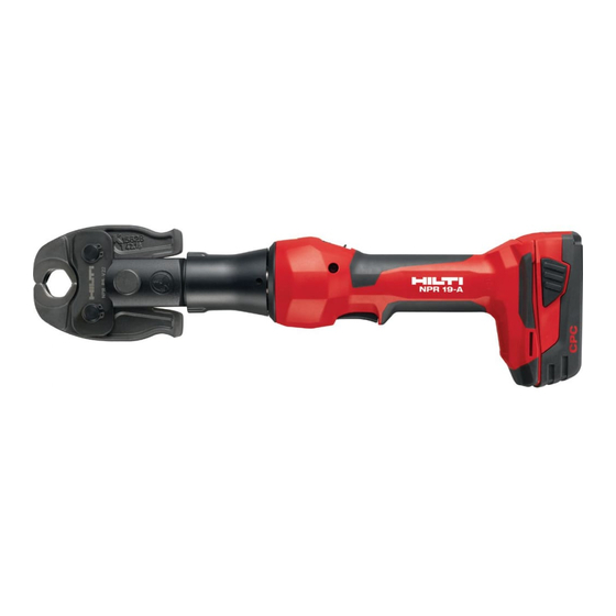 Hilti NPR 019 IE-A22 Manual
