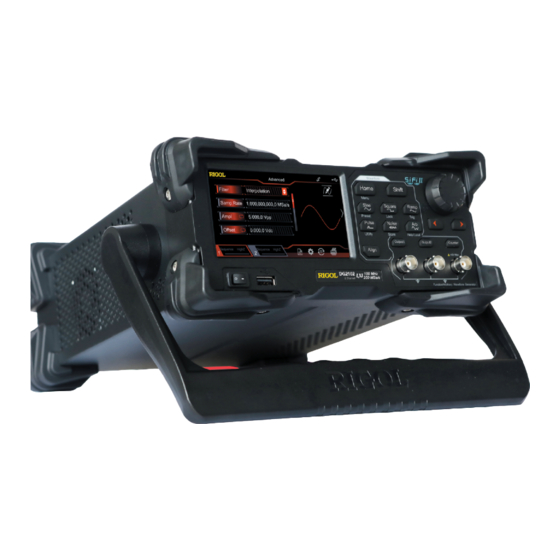 Rigol DG2072 Quick Manual