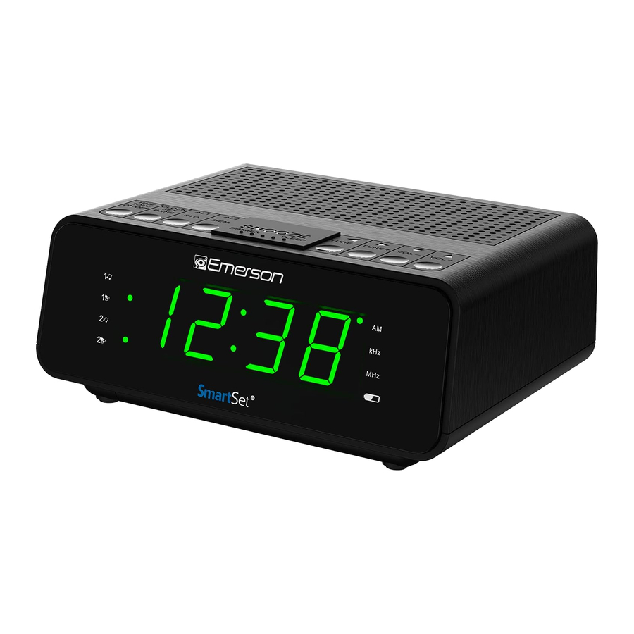 Emerson SmartSet CKS1900 - Clock Radio Manual