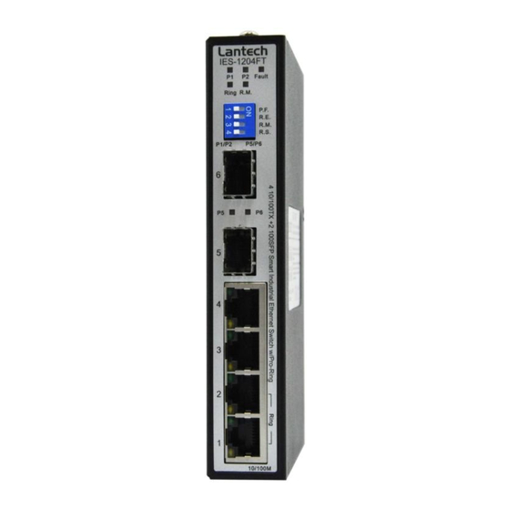 Lantech IES-1204FT Ethernet Switch Manuals