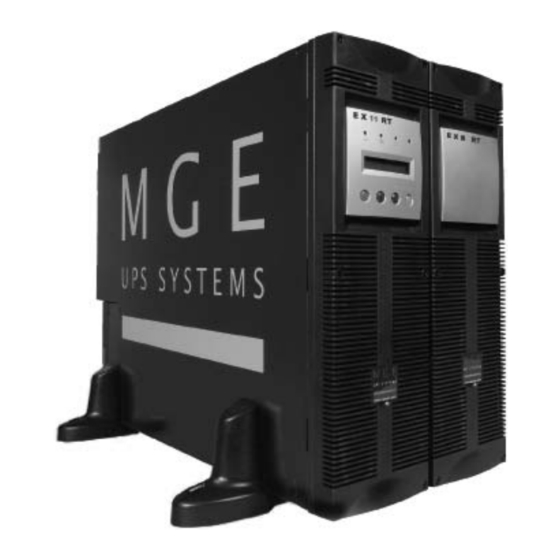 MGE UPS Systems EX-11RT Installation And User Manual