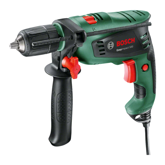 Bosch EasyImpact 500 Corded Hammer Drill Manuals