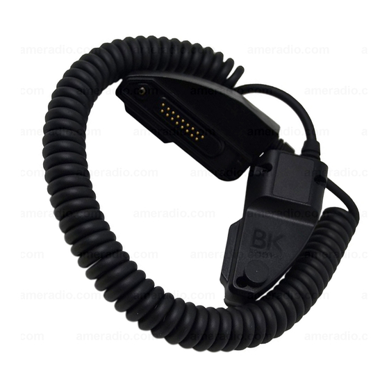 BK TECHNOLOGIES BKR0700 User Instructions