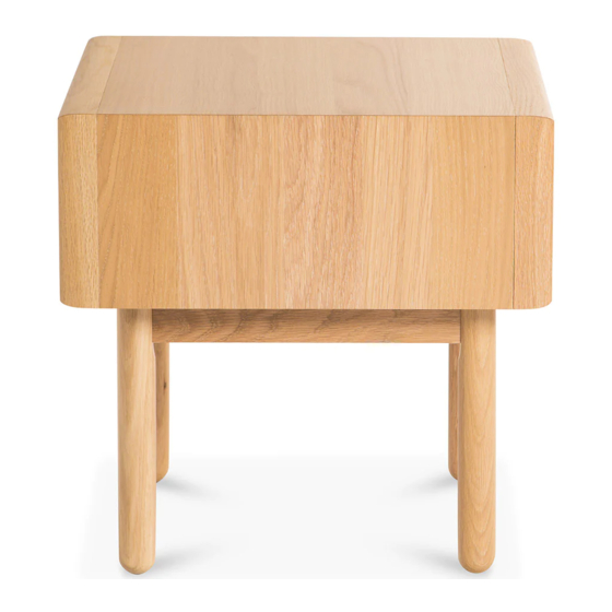 BROSA Kaneko Lamp Table with Drawer Assembly Manual