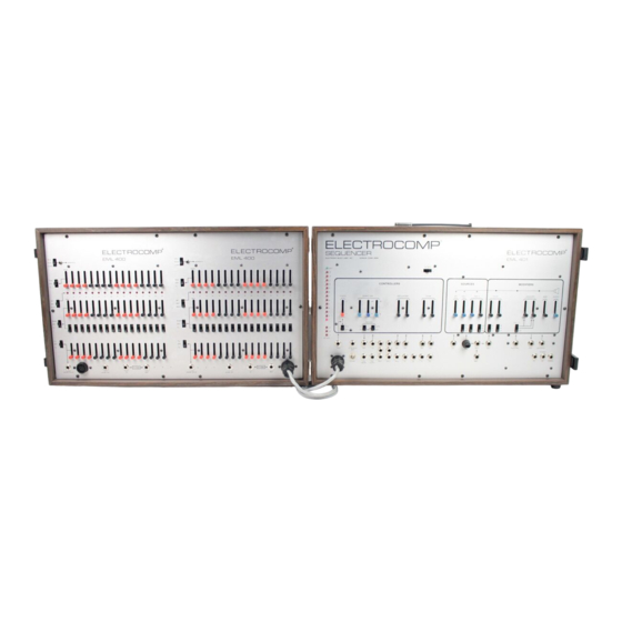 EML ELECTROCOMP 400 Series Manuals