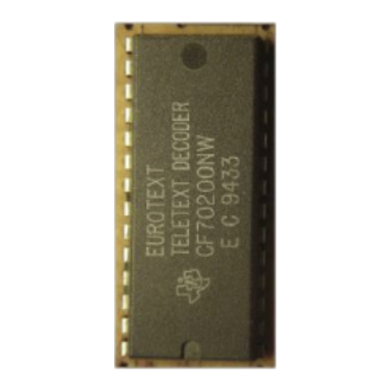 Texas Instruments EUROTEXT CF70200 Manual