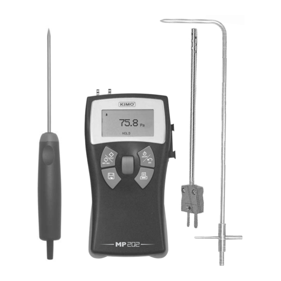 Kimo MP 202 Directions For Use Manual