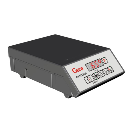 Geco GH11MA Operating Instructions Manual