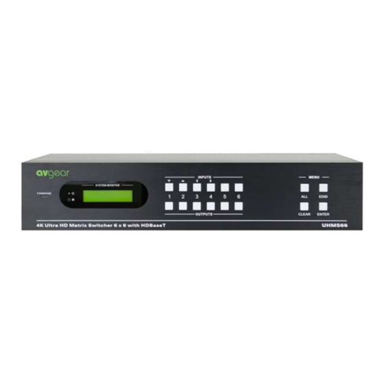 AVGear AVG-UHMS66 User Manual
