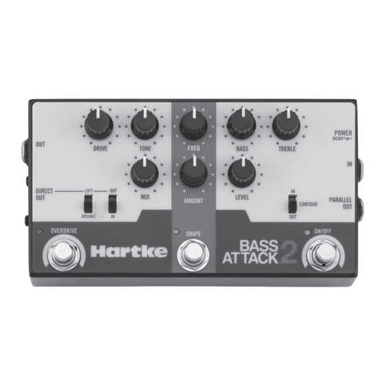 Hartke Bass Attack 2 Owner's Manual