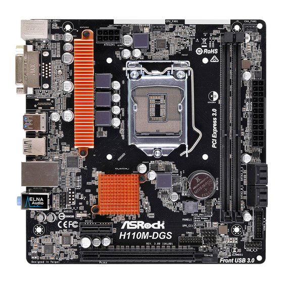 ASROCK H110M-DGS Manual