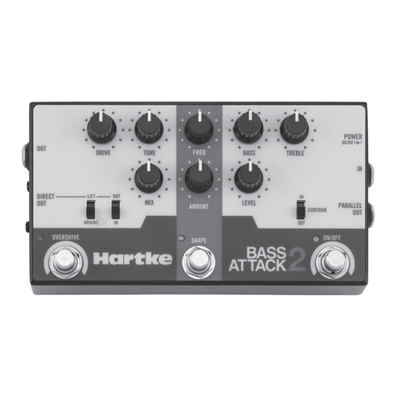 Hartke Bass Attack 2 Manuals | ManualsLib