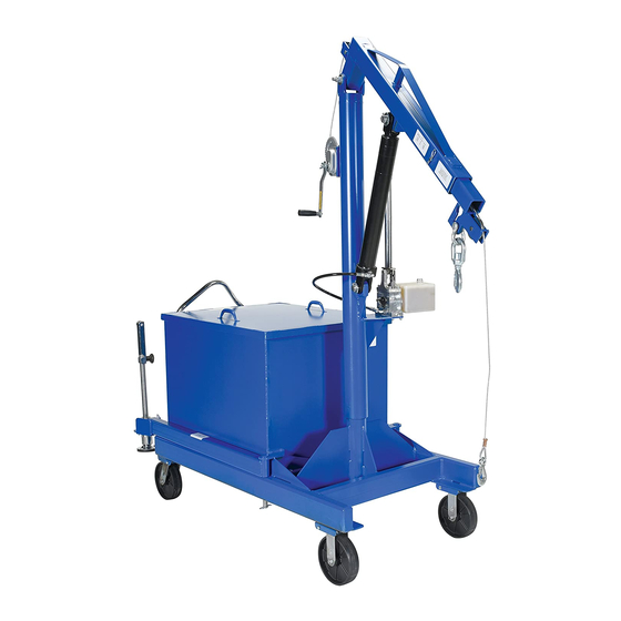 Vestil P-JIB Instruction Manual