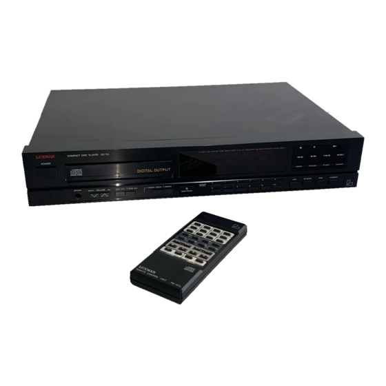 Luxman DZ-112 Service Manual