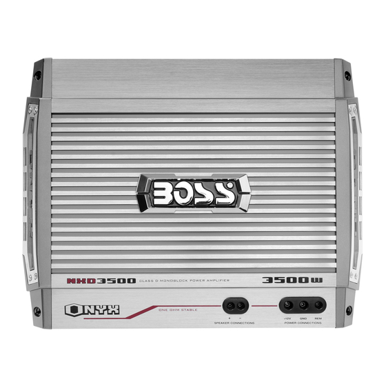 Boss Audio Systems NXD3500 User Manual