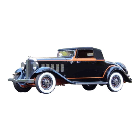 Hudson 8 1932 Owner's Manual
