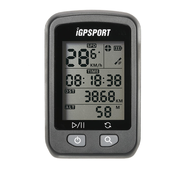 Igpsport igs50e cheap user manual