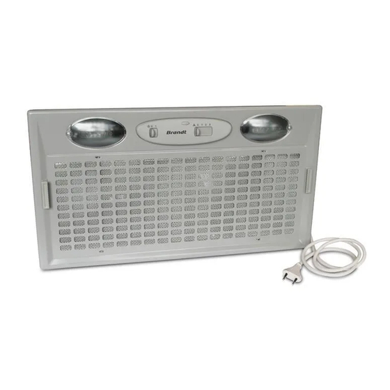Brandt BHG6501X Instructions For Use And Installation