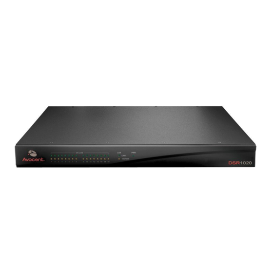 Avocent DSR Series DSR1020 Release Note