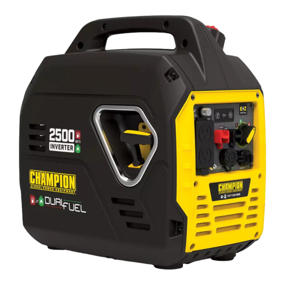 Champion Global Power Equipment 200962 Quick Start Manual