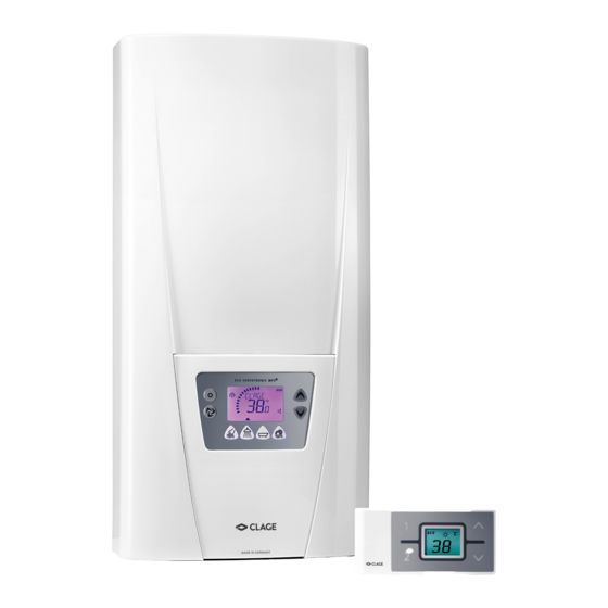 clage DSX Operating Instructions For The User