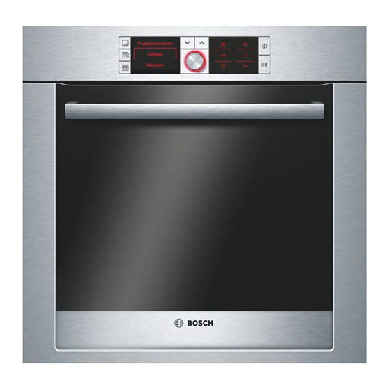 Bosch HBA78B9 0 Series Instruction Manual