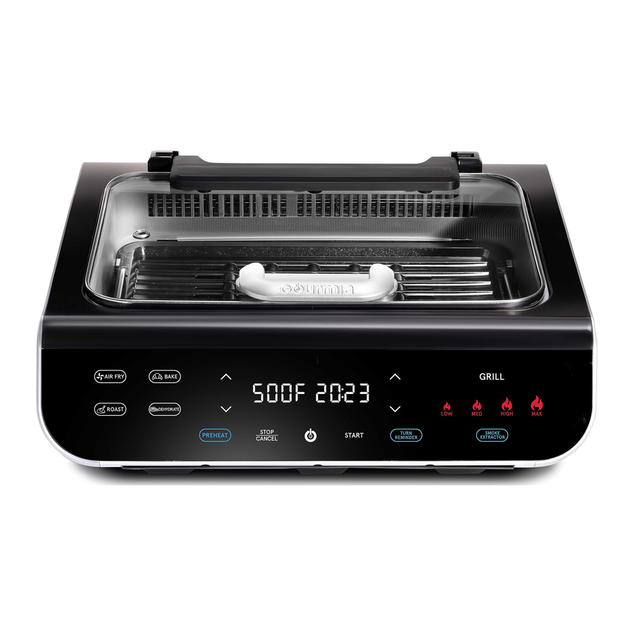 Gourmia GGA2100 Smokeless Grill & Air Fryer Combo