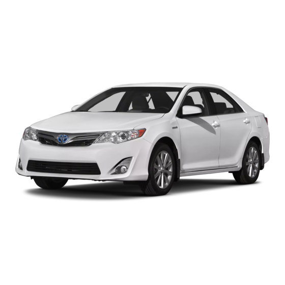 Toyota Camry Hybrid 2013 Quick Reference Manual