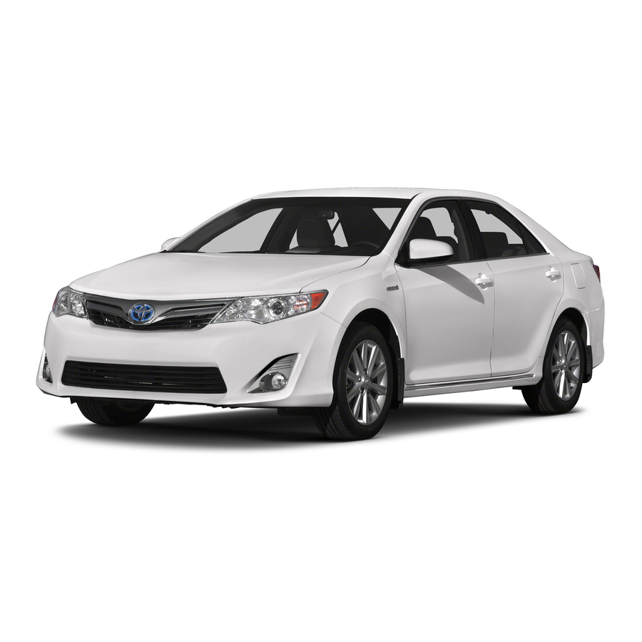 Toyota Camry hybrid 2013 Warranty & Maintenance Manual