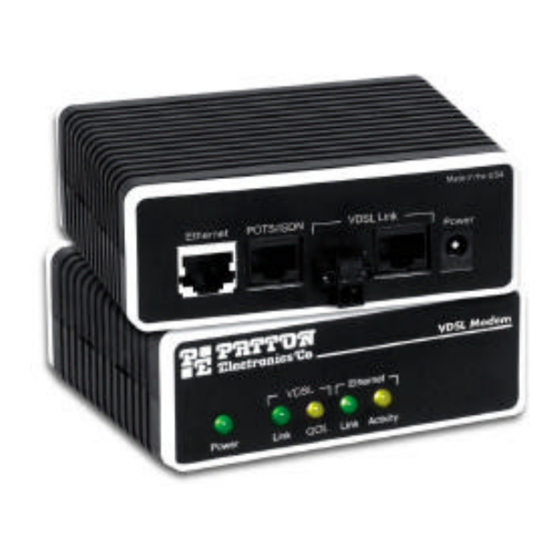 Patton electronics 1058DVRC Quick Reference
