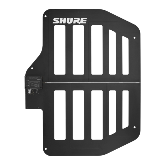 Shure ua874V User Manual