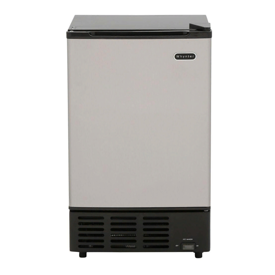 Whynter BUILT-IN ICE MAKER UIM-155 Instruction Manual