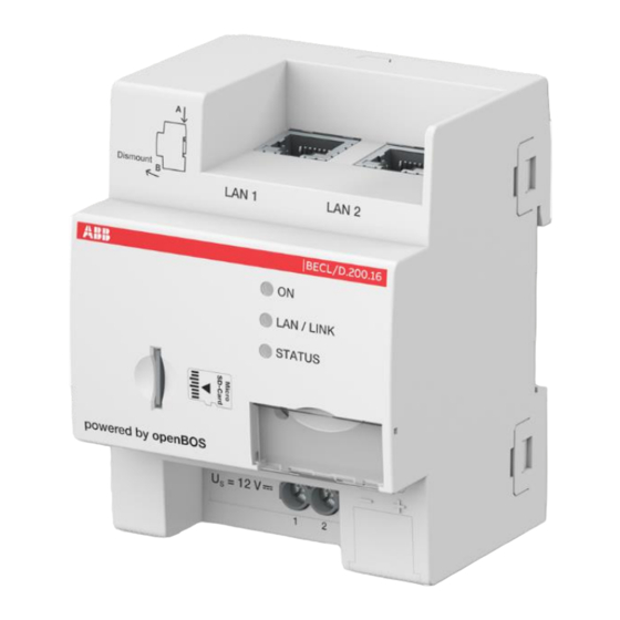 ABB Ability BECL/D.200.16 Manuals