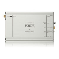 Musical Fidelity V-DACII Instructions