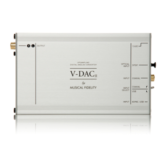 Musical Fidelity V-DACII Instructions