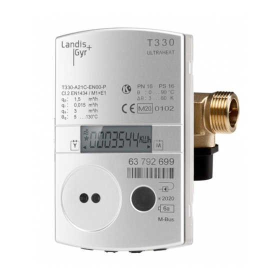 Landis+Gyr ULTRAHEAT T230 Operating And Installation Instruction