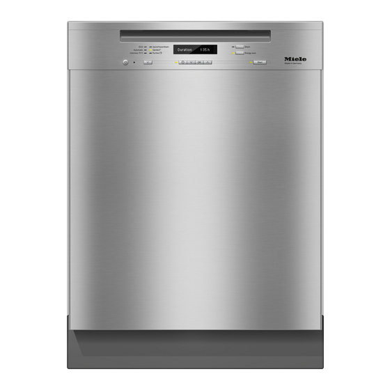 Miele G6722 Operating Instructions Manual