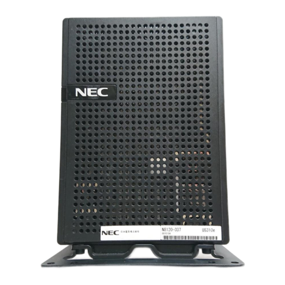 NEC Thin Client US310e Getting Started