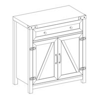 Walker Edison AZF30BDGW Assembly Instructions Manual