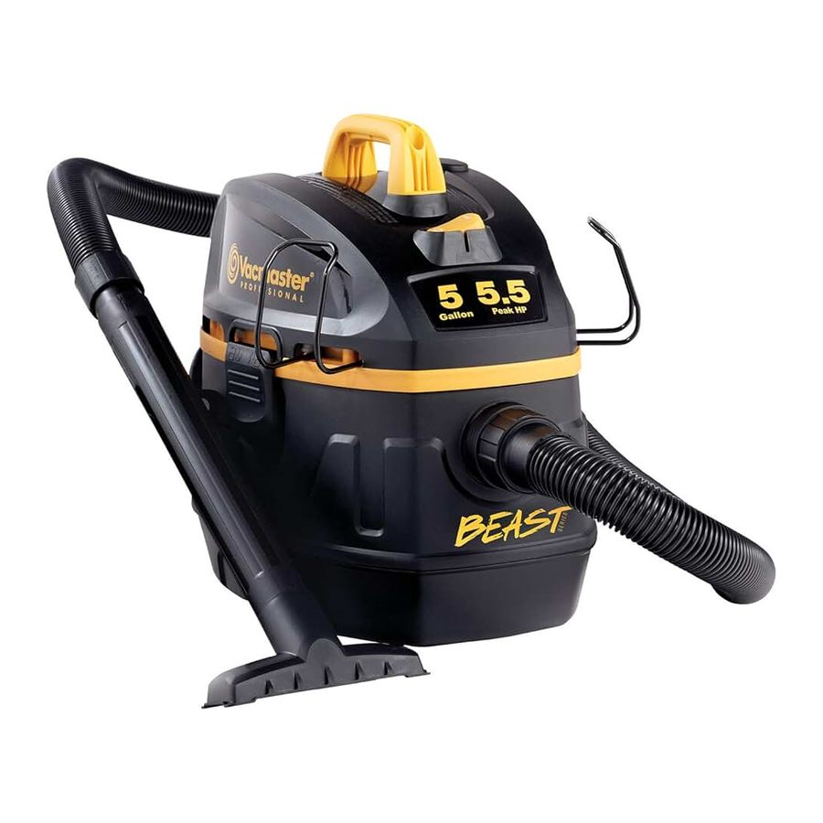 Vacmaster VFB511H 0201 - 5 Gallon Wet/Dry Vacuum Manual