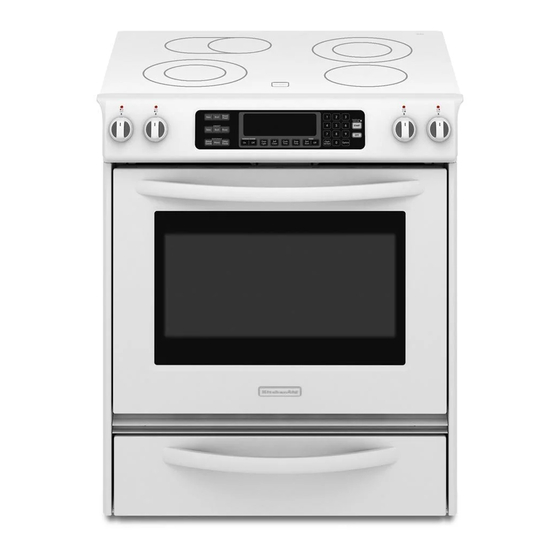 KitchenAid KESS907SWW - on 30 Inch Slide-In Electric Range Manuals