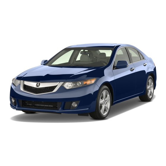 Acura 2009 TSX Owner's Manual