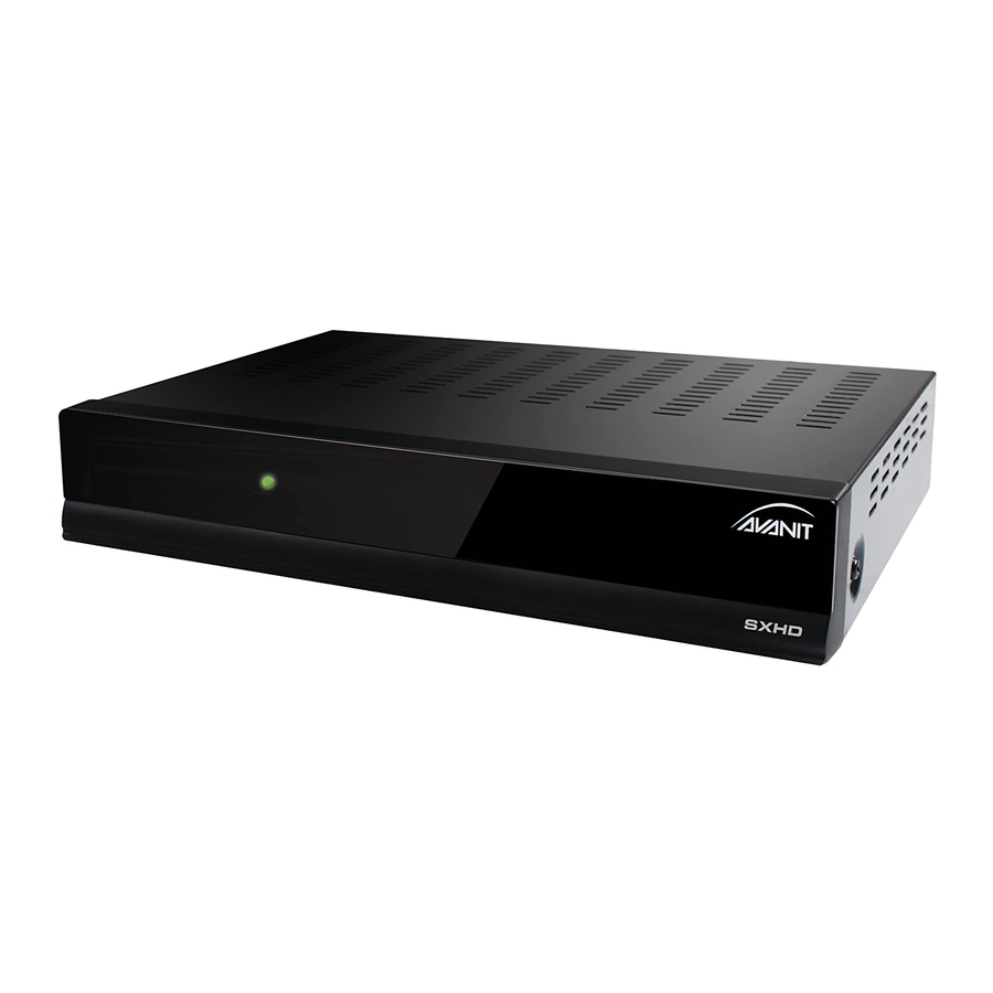 AVANIT SXHD User Manual
